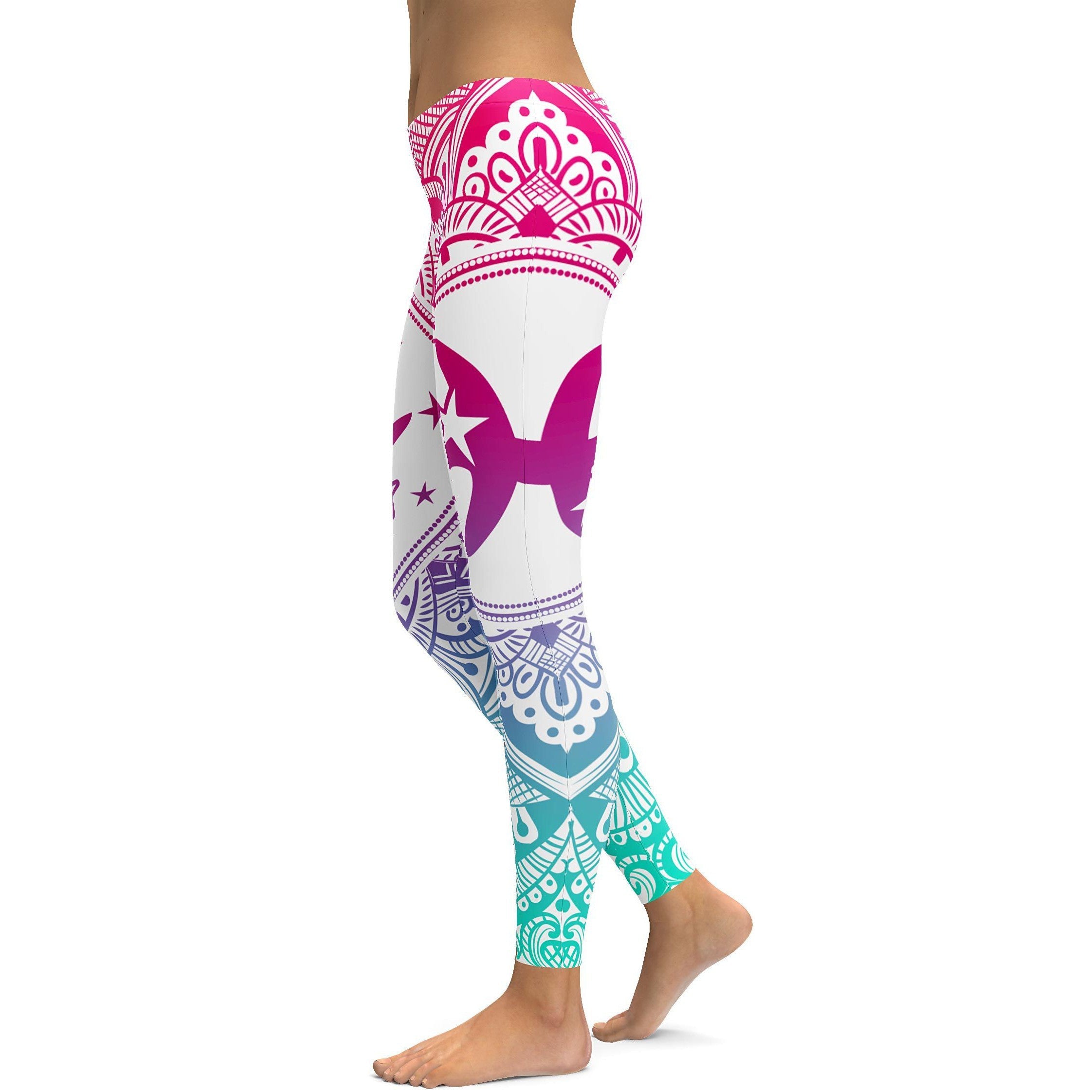 Bright Pisces Leggings - GearBunch Leggings / Yoga Pants