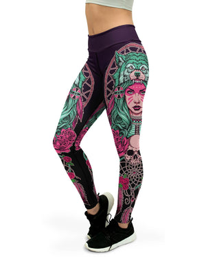 Native American Leggings  Bright American Indian Pride Leggings - What  Devotion❓ - Coolest Online Fashion Trends