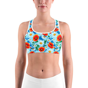 Poppy & Daisy Floral Sports bra