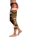 Santa & Rudolph Skull Capris