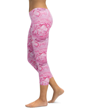 Peony Flower Capris - Gearbunch