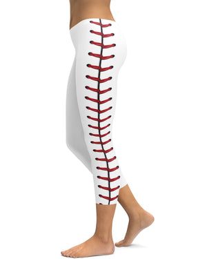 Baseball Stitches Capris - GearBunch