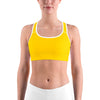 Solid Deep Yellow Sports bra