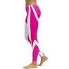 Pink Honeycomb Carbon White Leggings - Gearbunch