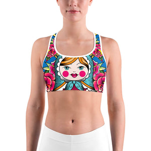 Russian Matryoshka Doll Sports bra