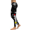 1 Down 5 Up Motorcycle Leggings - GearBunch Leggings / Yoga Pants black grey