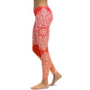 Red to Orange Mandala Leggings - GearBunch Leggings / Yoga Pants