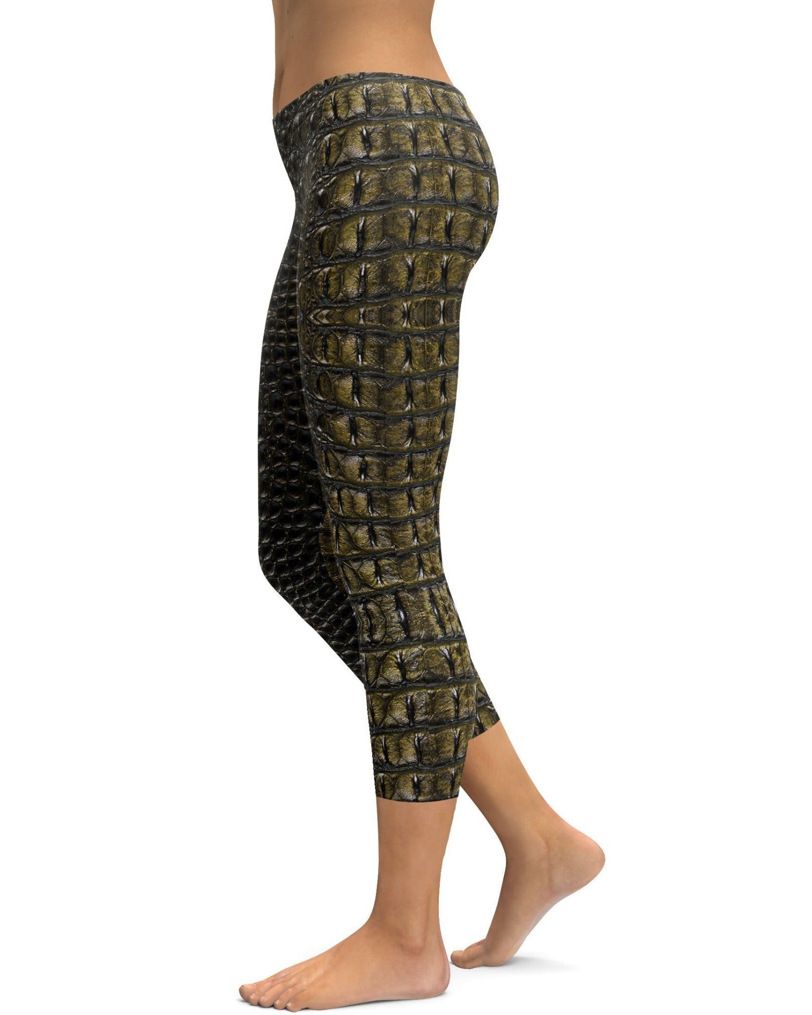 Crocodile Skin Capris - Gearbunch