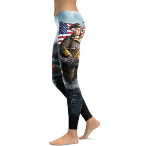 American Pride Washington Leggings - GearBunch Leggings / Yoga Pants