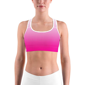 Pink Halftone Sports bra