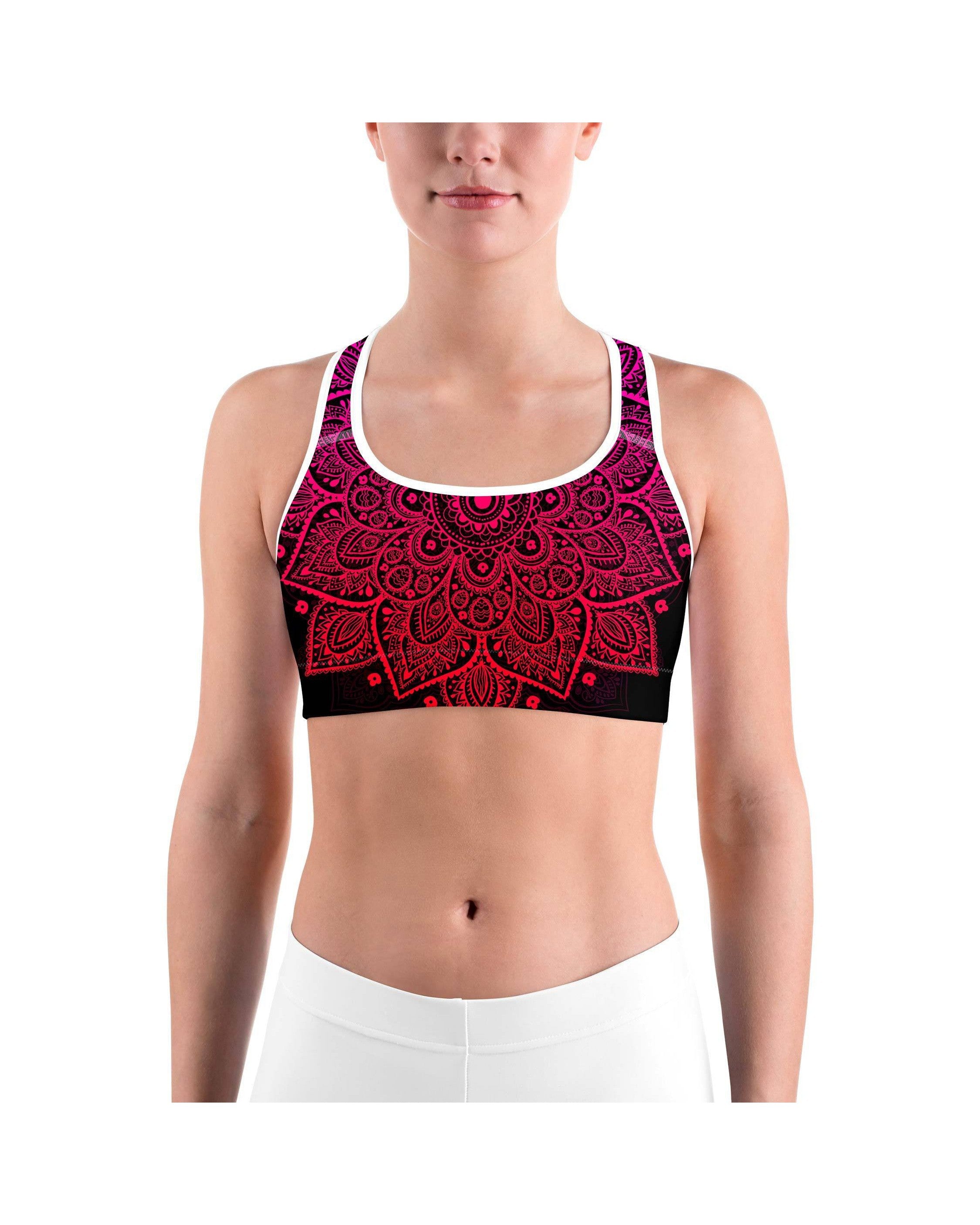 Pink Mandala Sports Bra