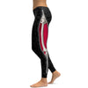 Realistic Skeleton with Black Zipper Leggings - GearBunch Leggings / Yoga Pants