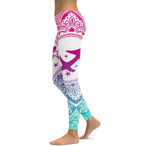 Bright Sagittarius Leggings - GearBunch Leggings / Yoga Pants