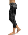 Realistic Black Denim Jeans Capris - Gearbunch