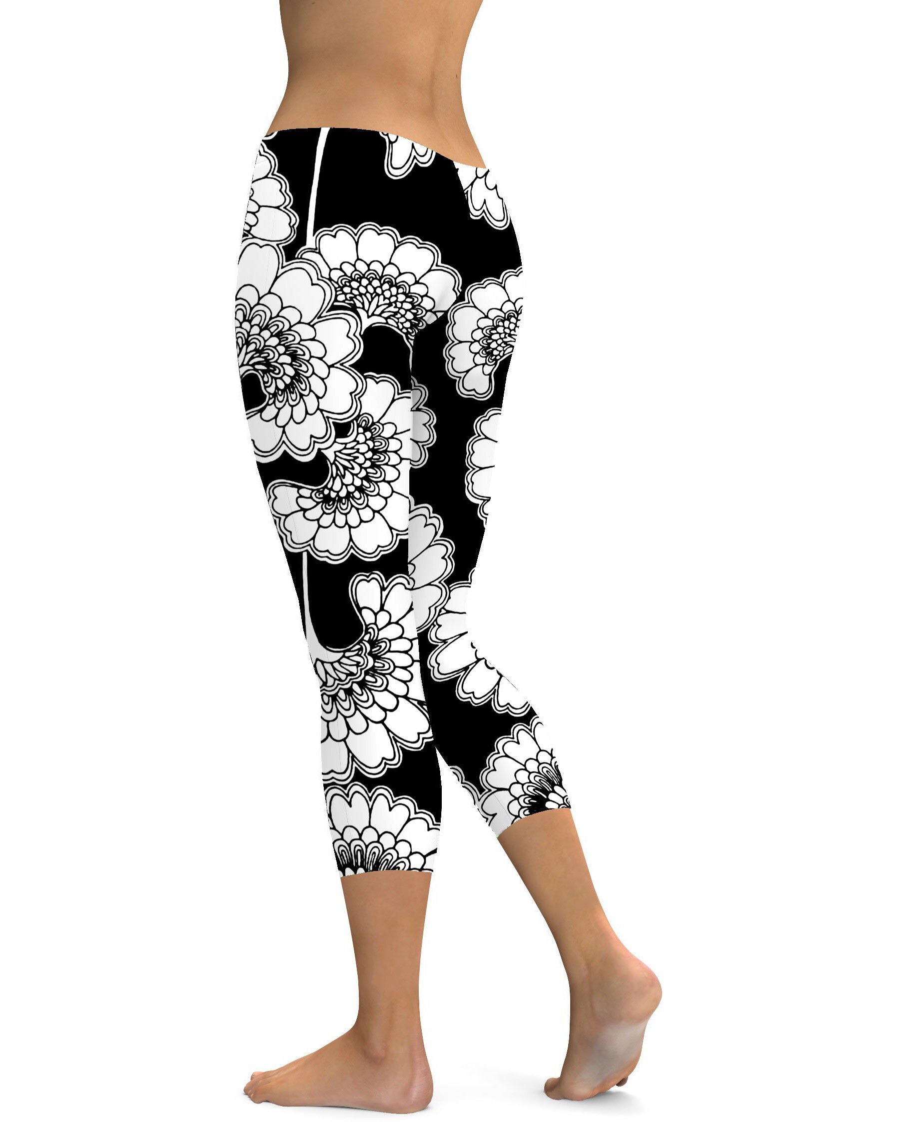 Japanese Floral Capris Gearbunch