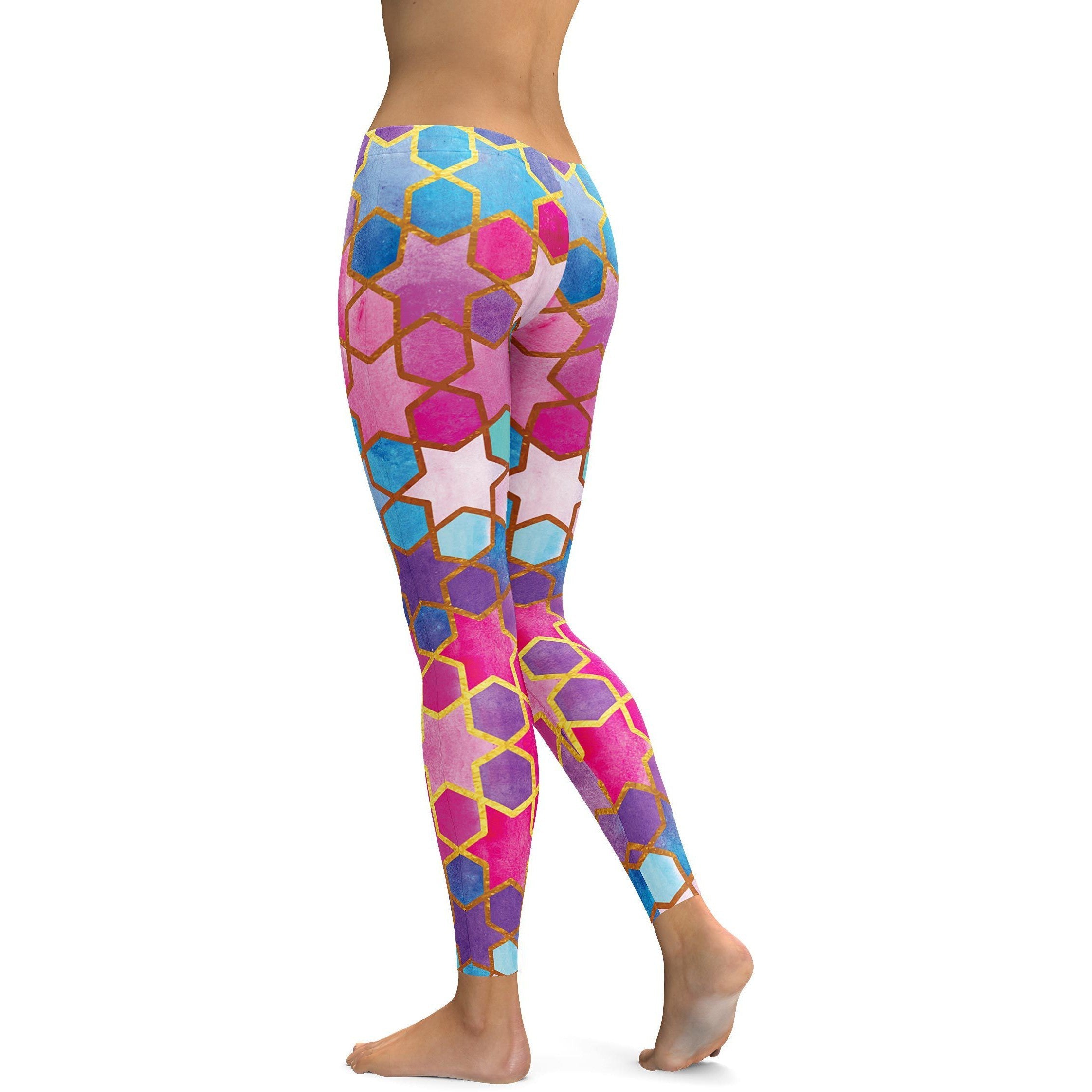 Colorful Arabic Leggings - GearBunch Leggings / Yoga Pants