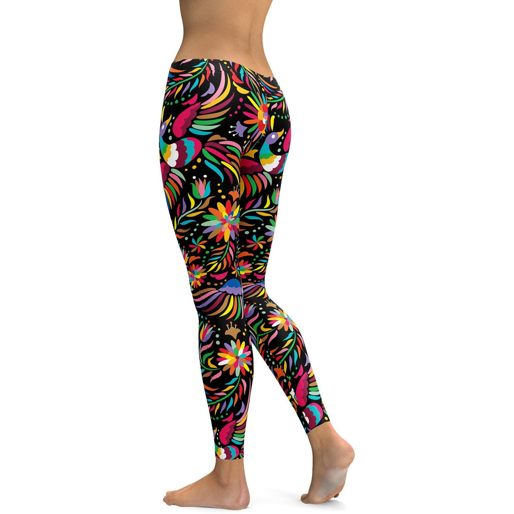 Majolica-print interlock leggings in Multicolor for