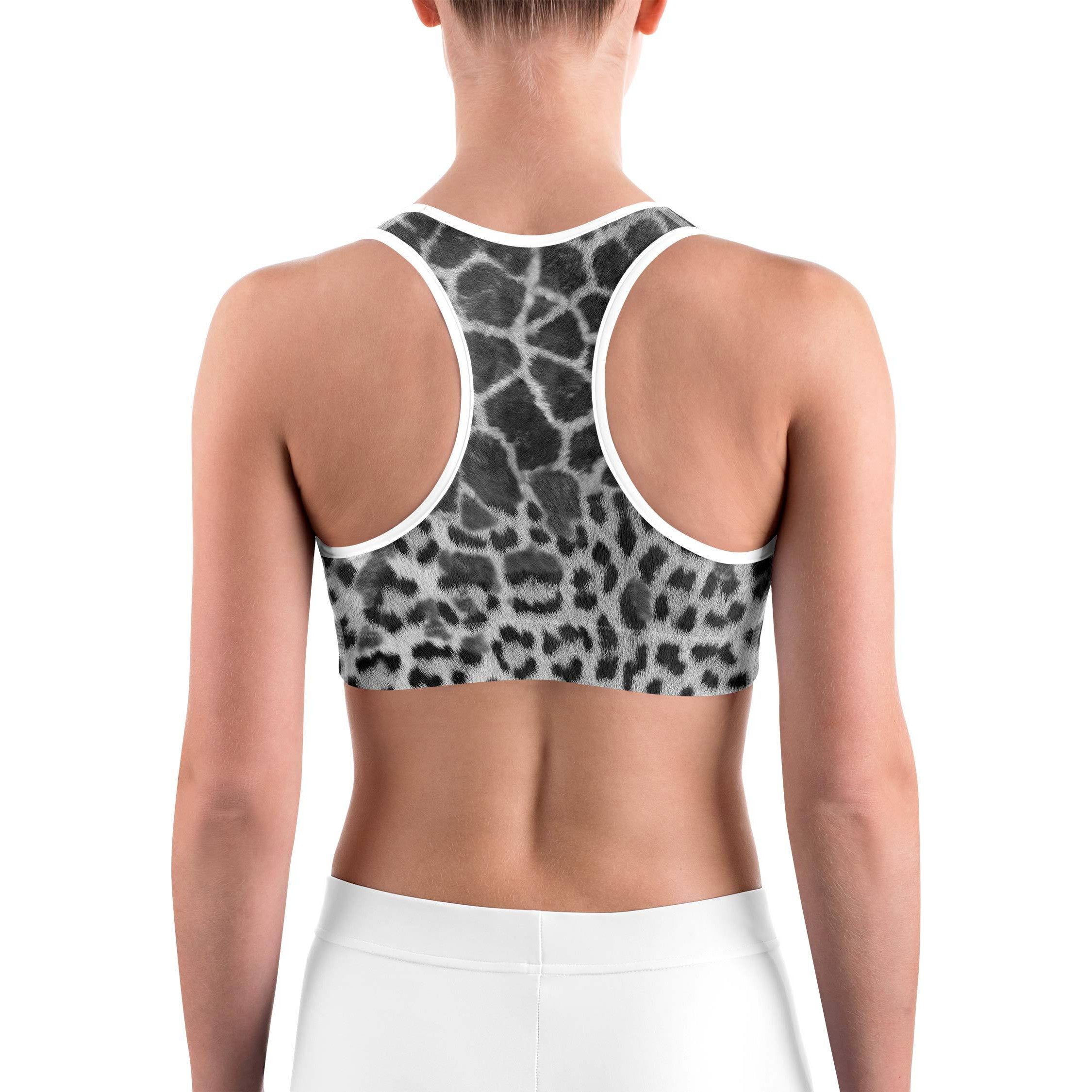 Giraffe & Leopard Skin Sports bra