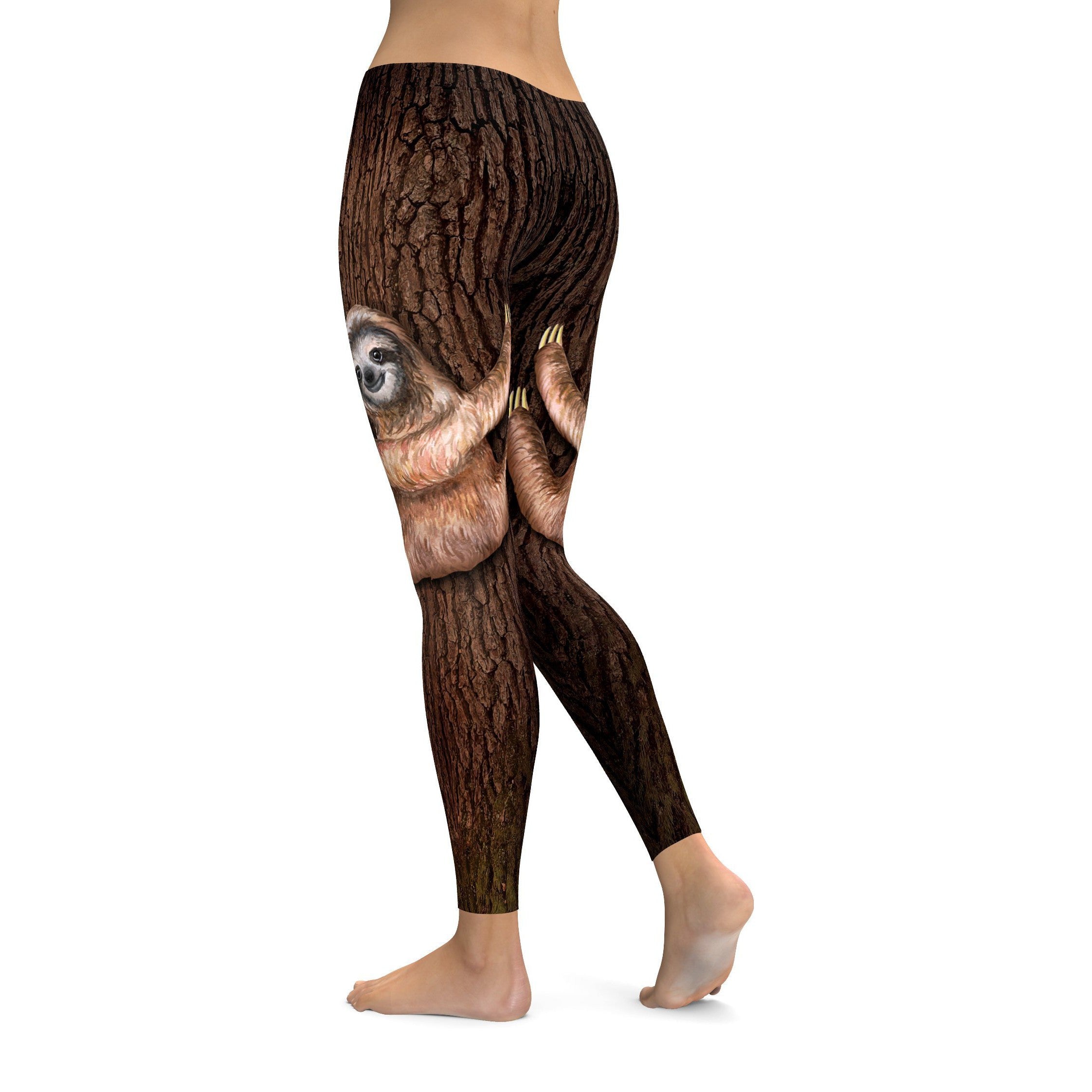 Sloth wrapped around your Legs Leggings | GearBunch