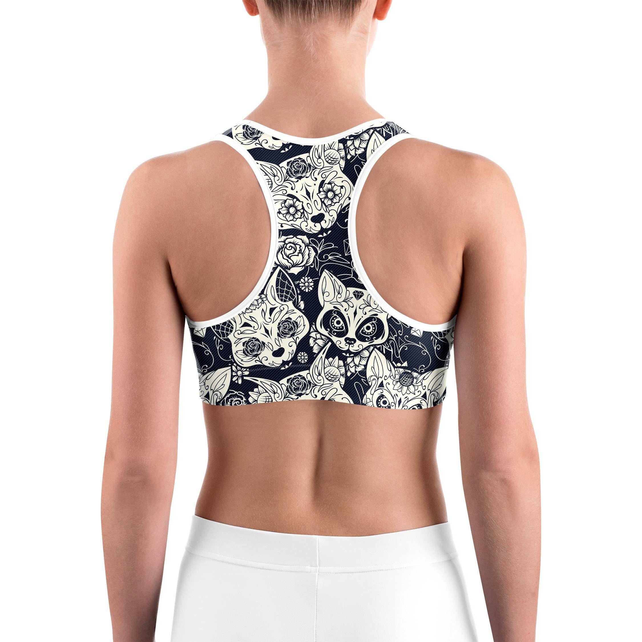 Sugar Skull Cats Sports bra