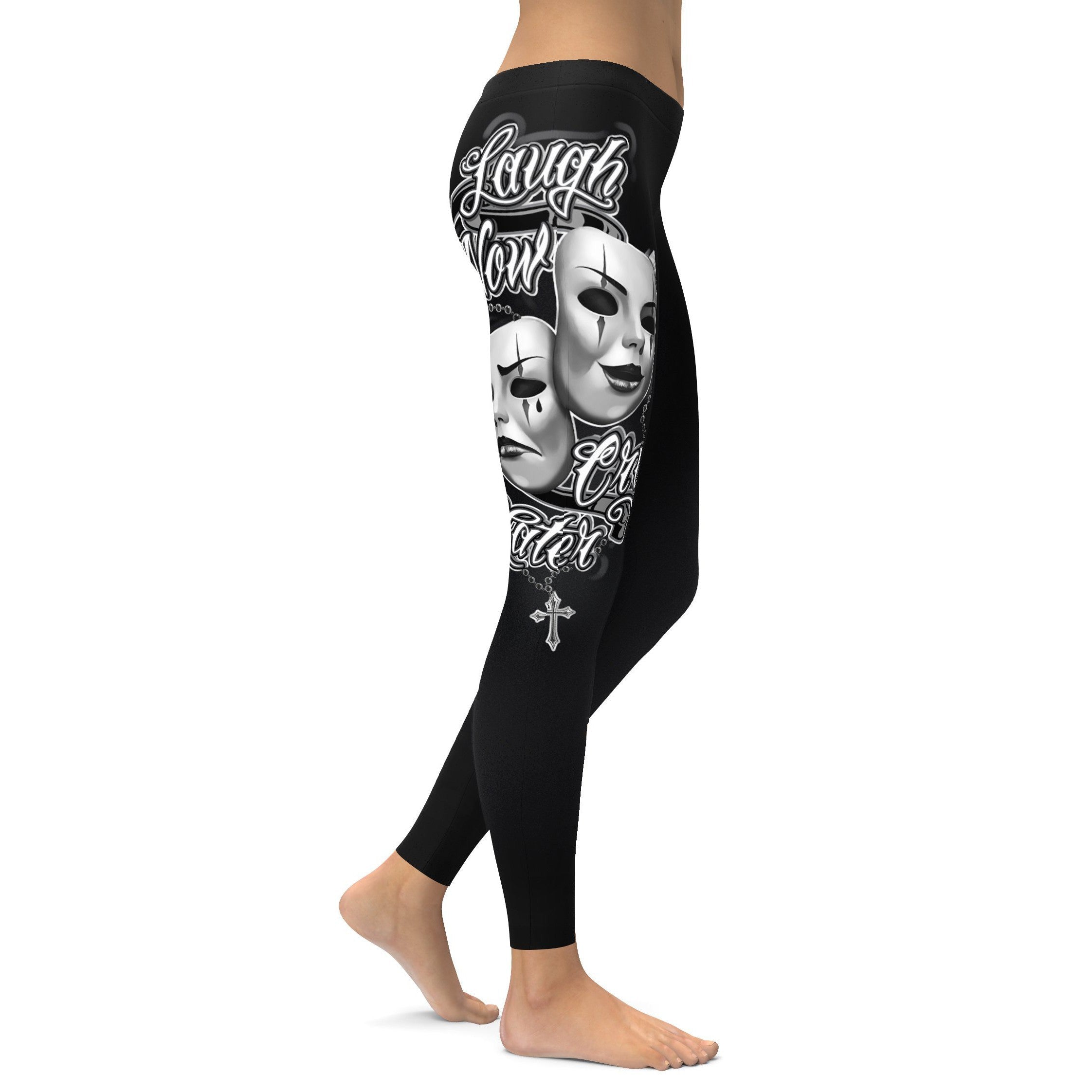 Laugh Now, Cry Later Leggings - GearBunch Leggings / Yoga Pants