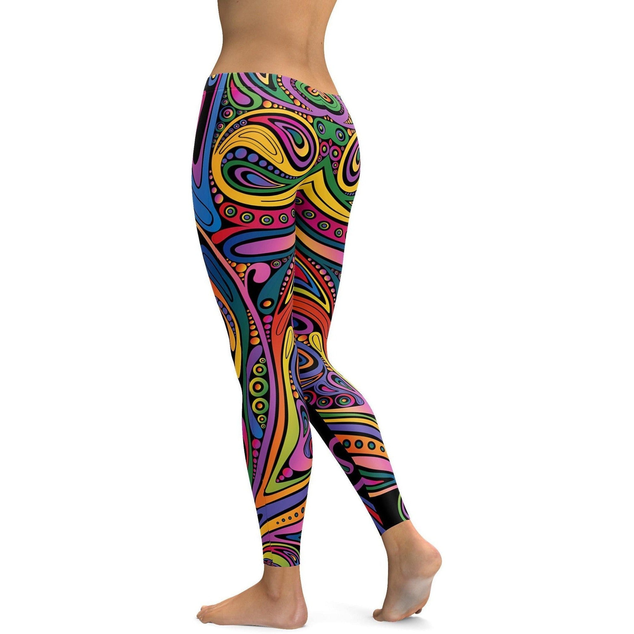 Colorful Swirl Leggings | GearBunch