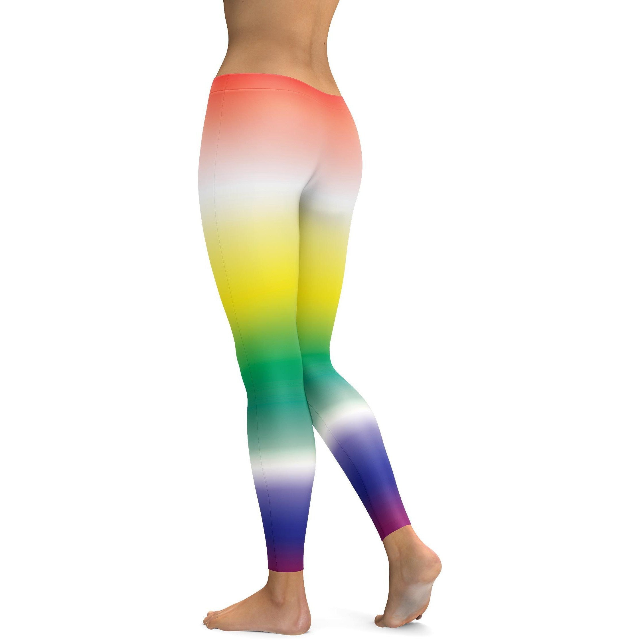 Ombre Rainbow Leggings - GearBunch Leggings / Yoga Pants