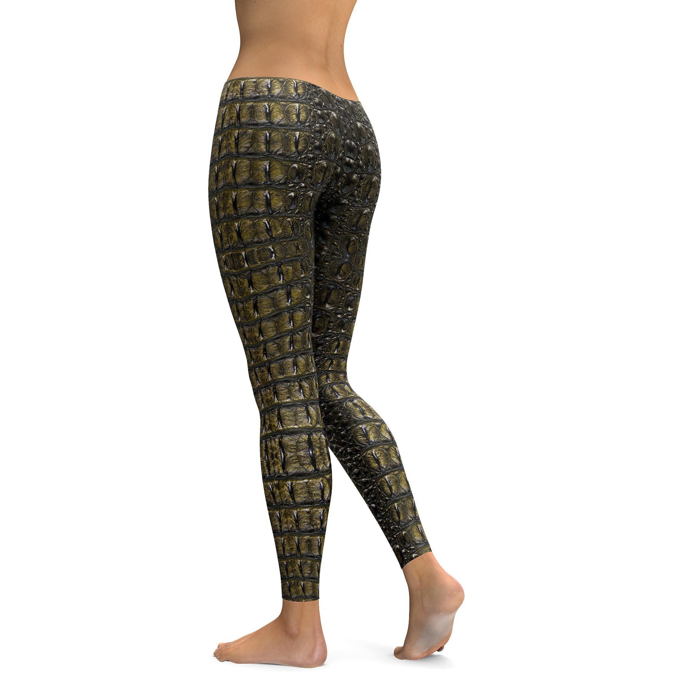 Crocodile Skin Leggings - GearBunch Leggings / Yoga Pants