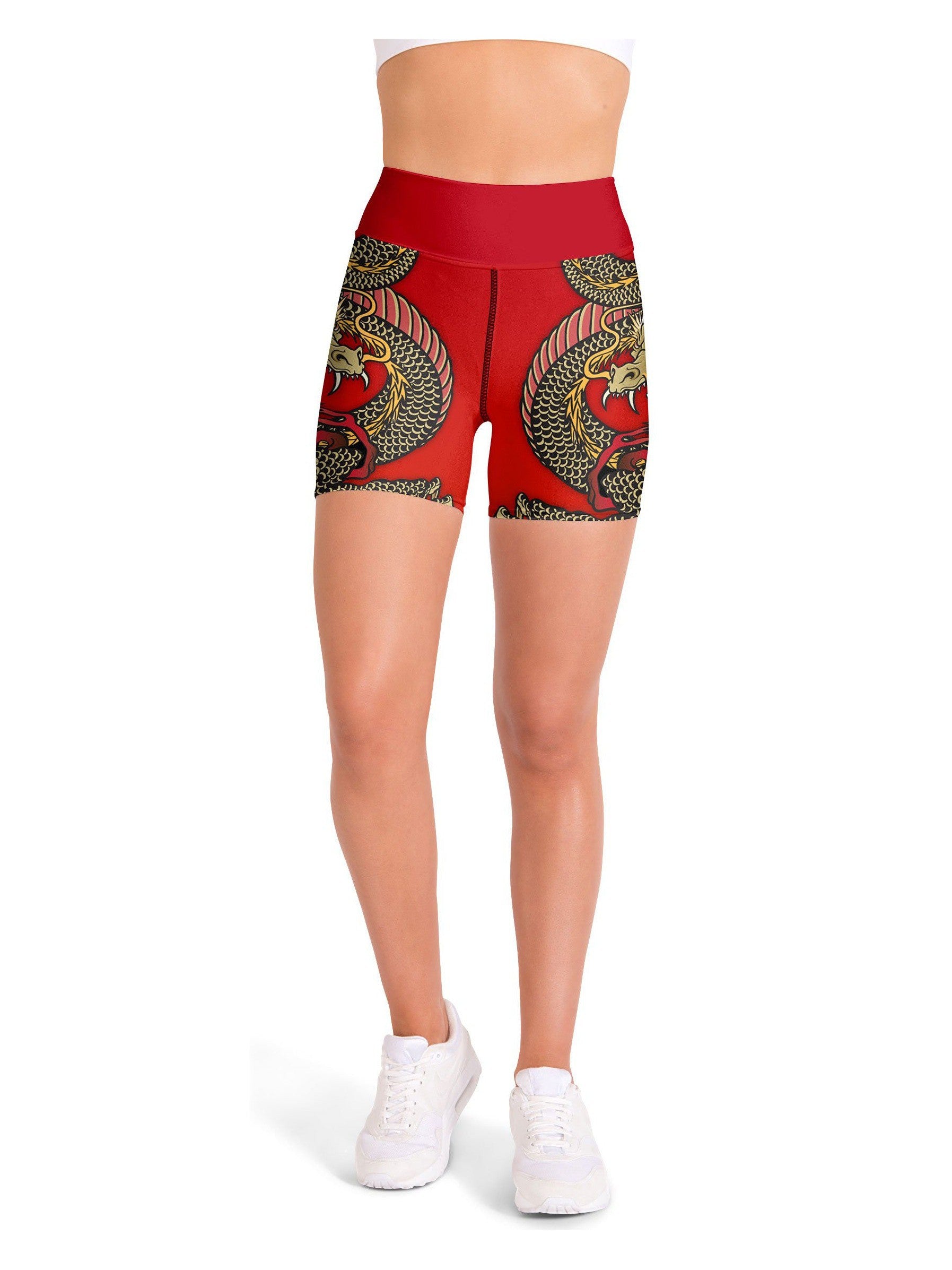 Chinese Dragon Yoga Shorts | GearBunch