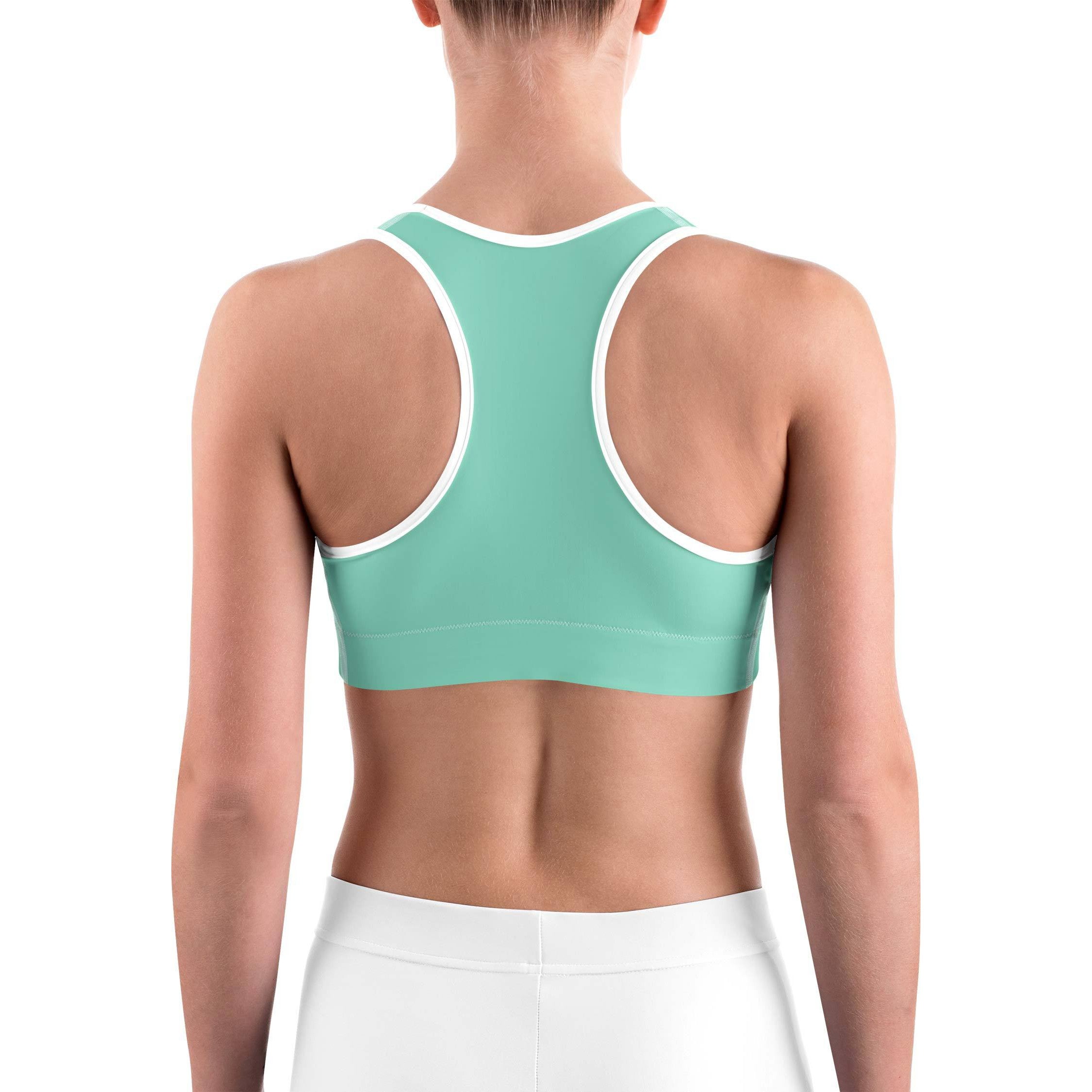 Solid Mint Green Sports bra