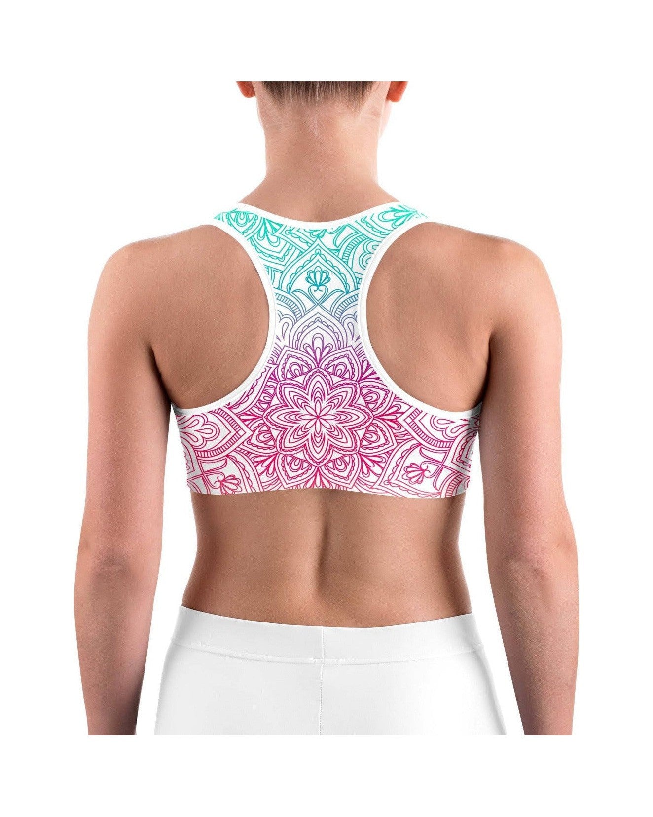 Bright Mandala Sports bra | GearBunch