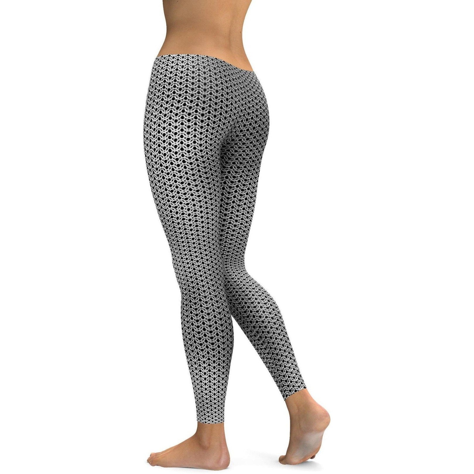 Womens Knight's Chain mail Leggings for yoga, workout and everyday wear