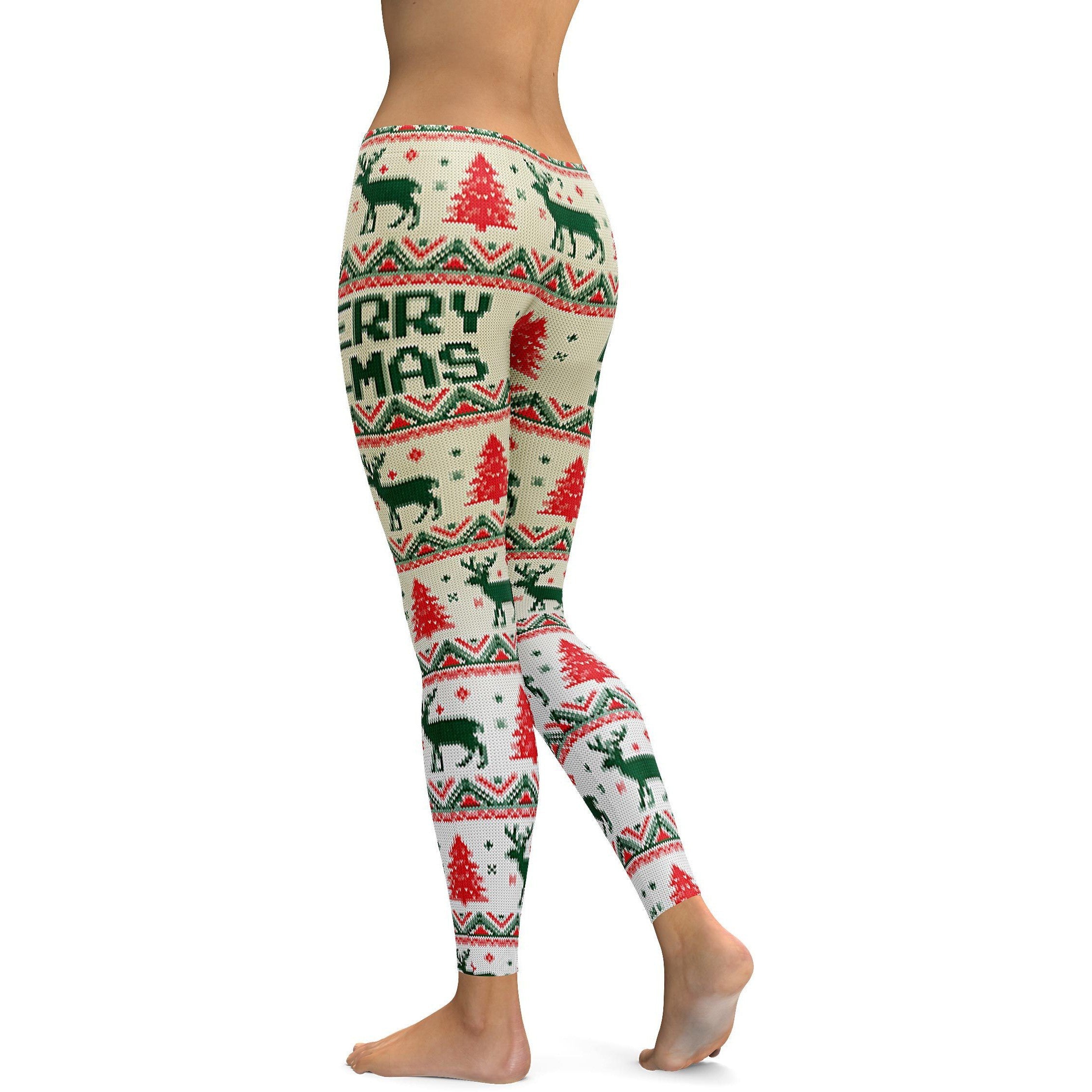 Ugly Christmas Leggings - GearBunch Leggings / Yoga Pants