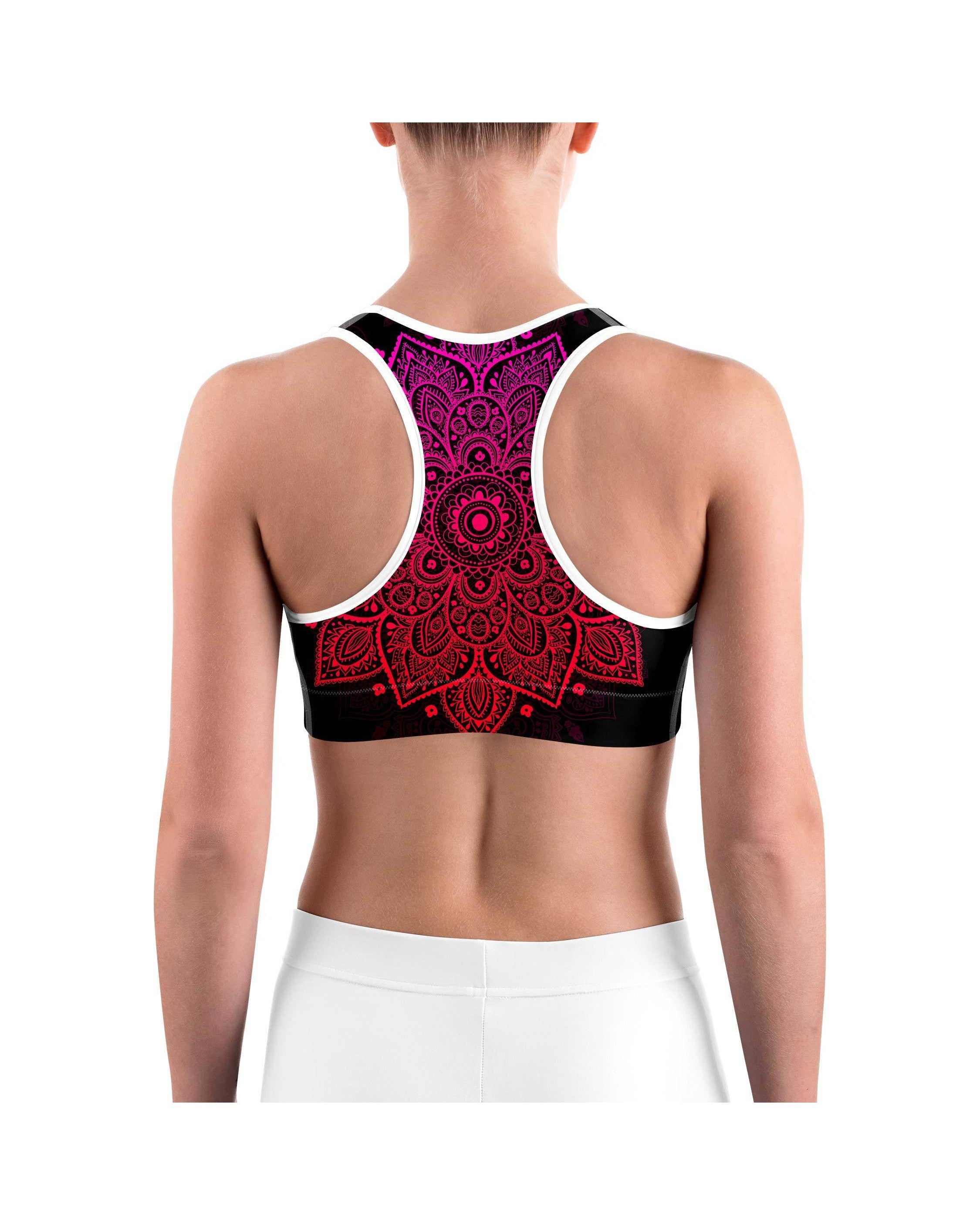 Pink Mandala Sports Bra