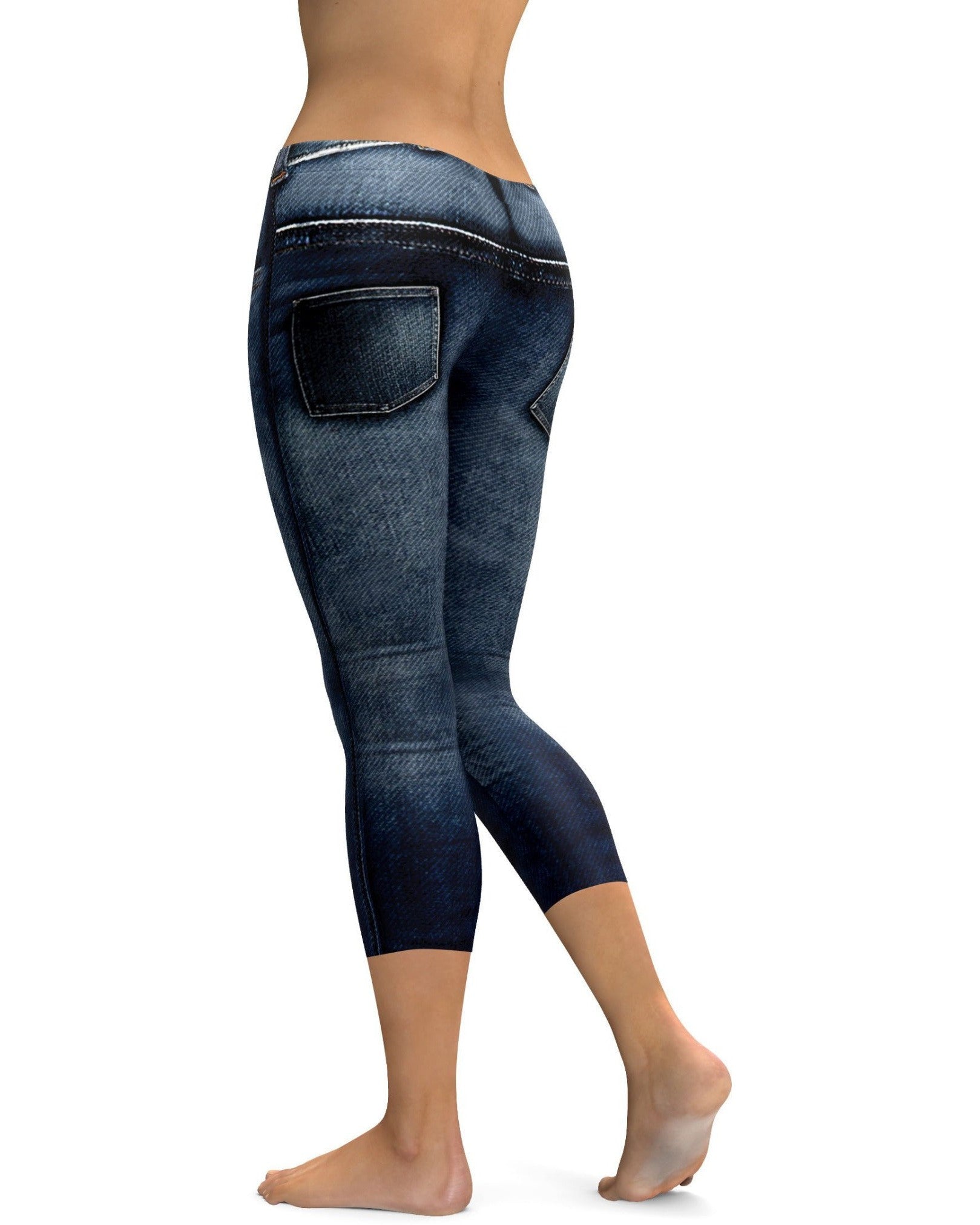 Realistic Denim Jeans Capris | Gearbunch