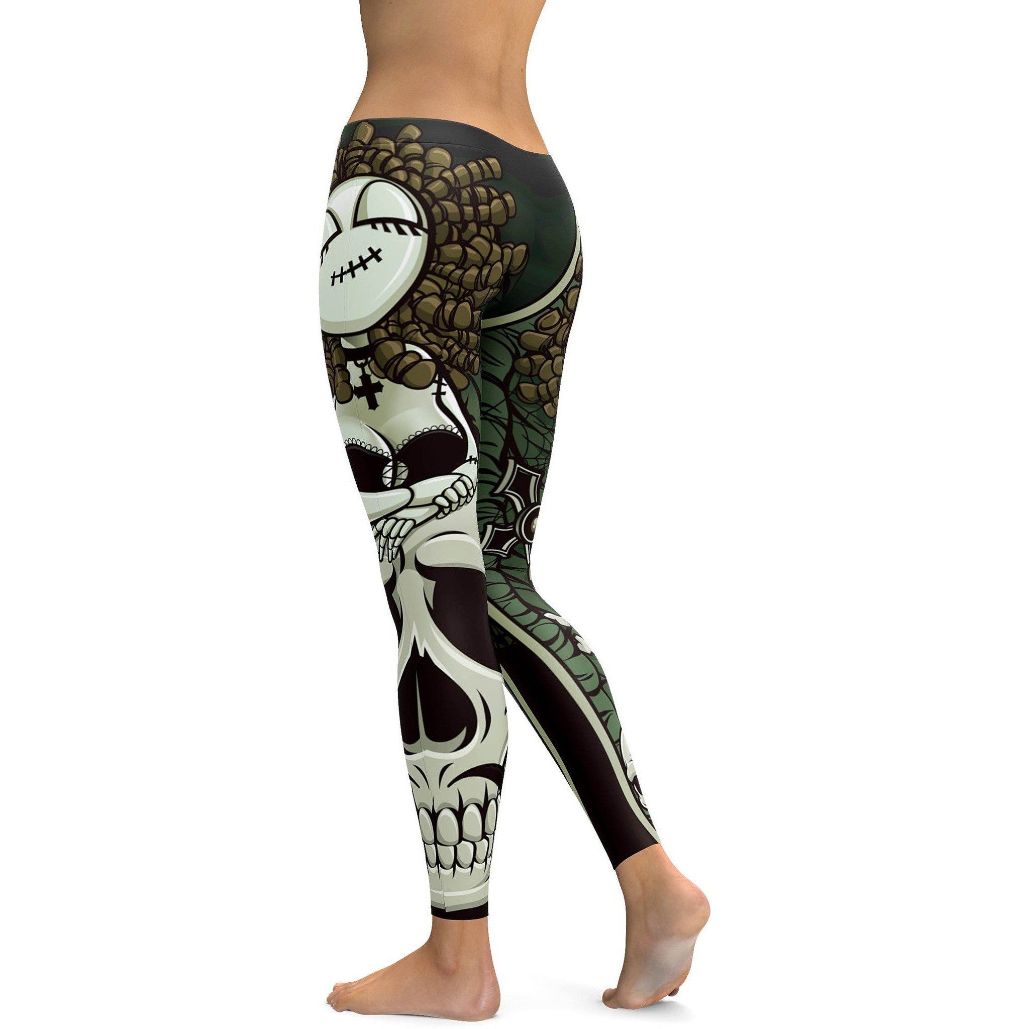 Zombie Pinup Girl Leggings | GearBunch