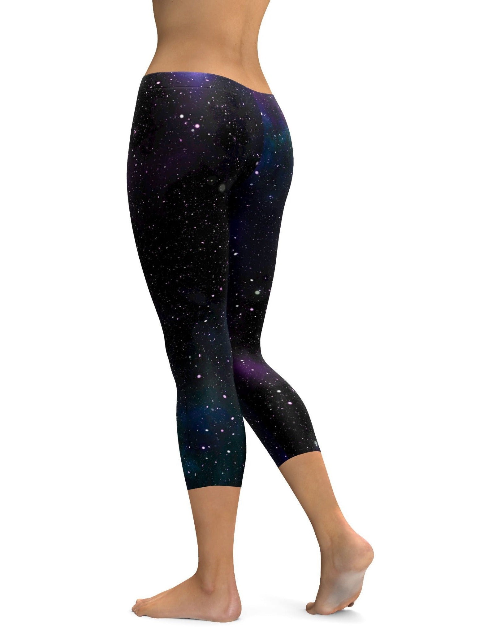 Purple Galaxy Capris | Gearbunch