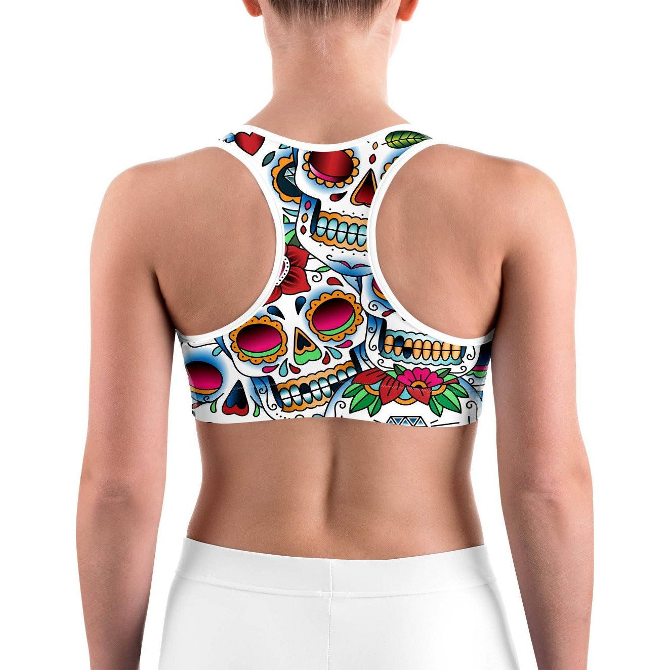 Sugar Skull Sports Bra