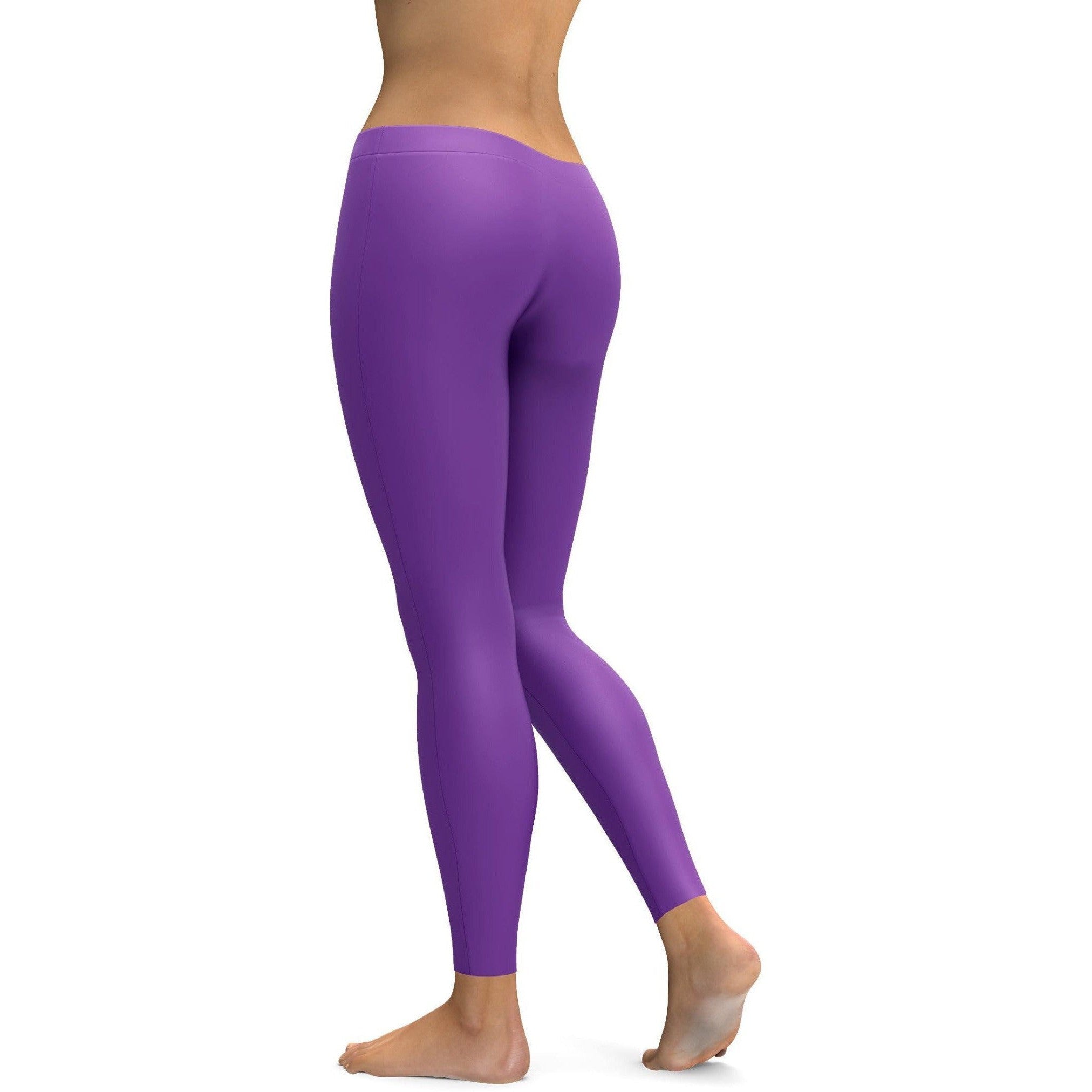 Solid Lavender Leggings | Gearbunch