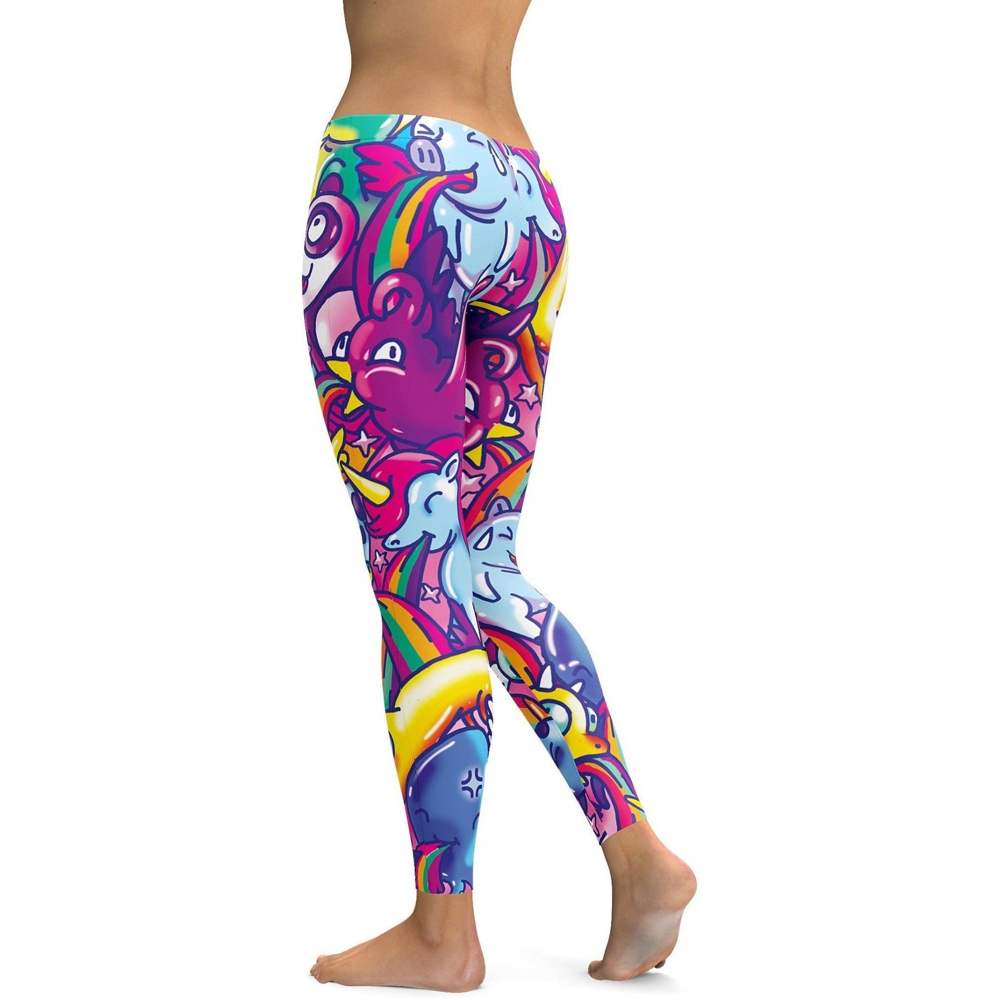 GearBunch - Vibrant Puking Animal Leggings