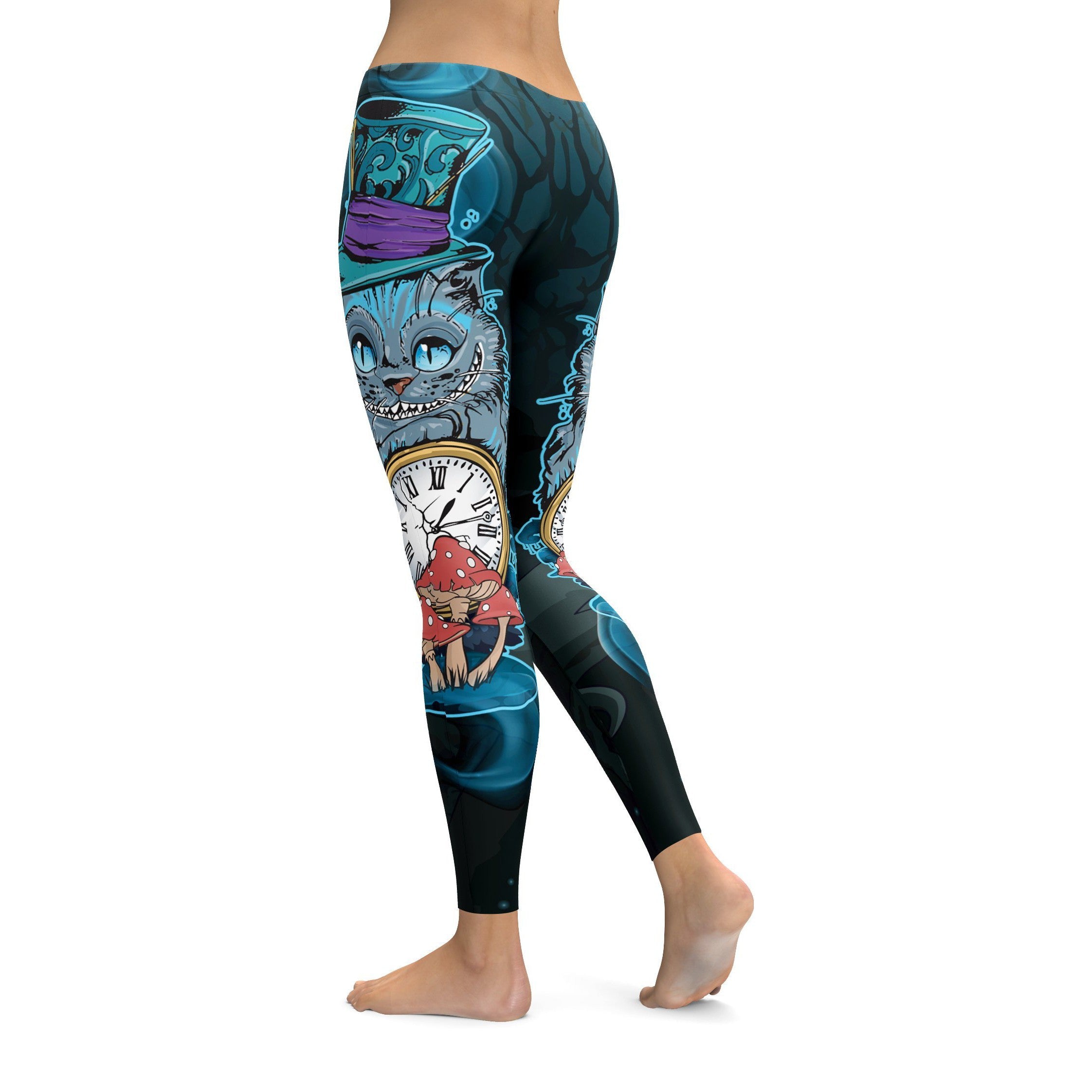 Cheshire Cat Leggings - GearBunch Leggings / Yoga Pants