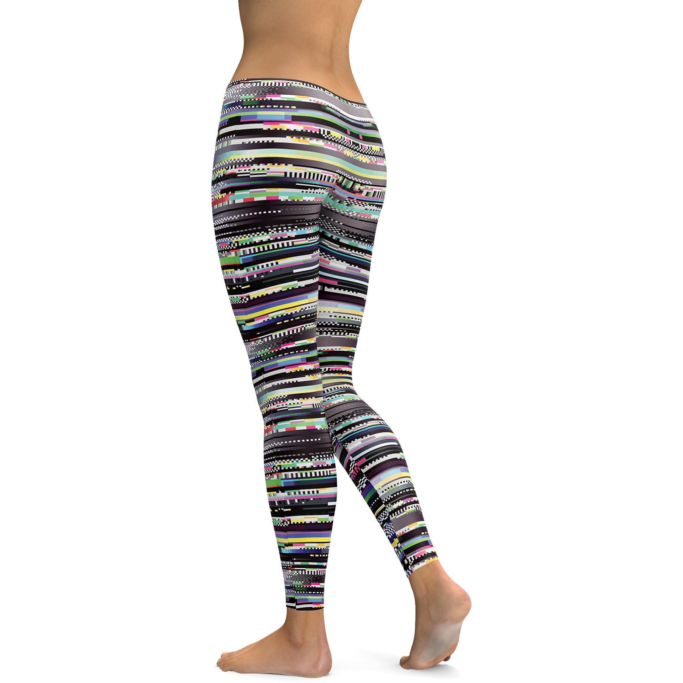 Glitch Leggings - GearBunch Leggings / Yoga Pants