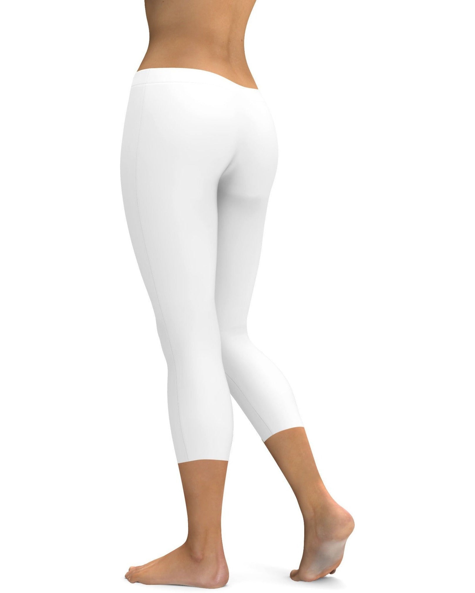 Solid White Capris | Gearbunch