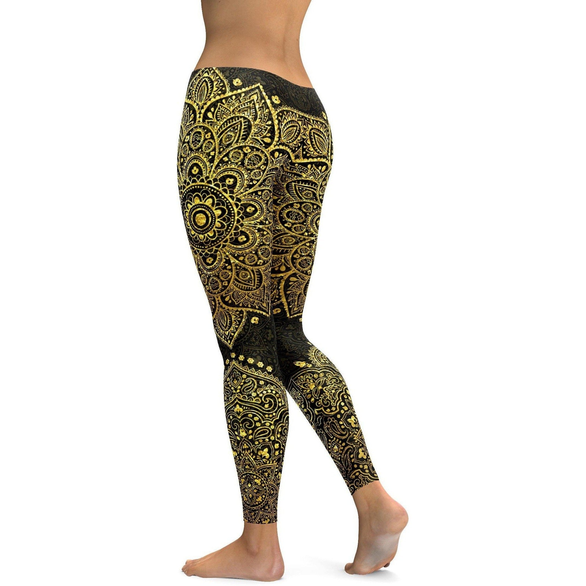 Faux Golden Mandala leggings | GearBunch