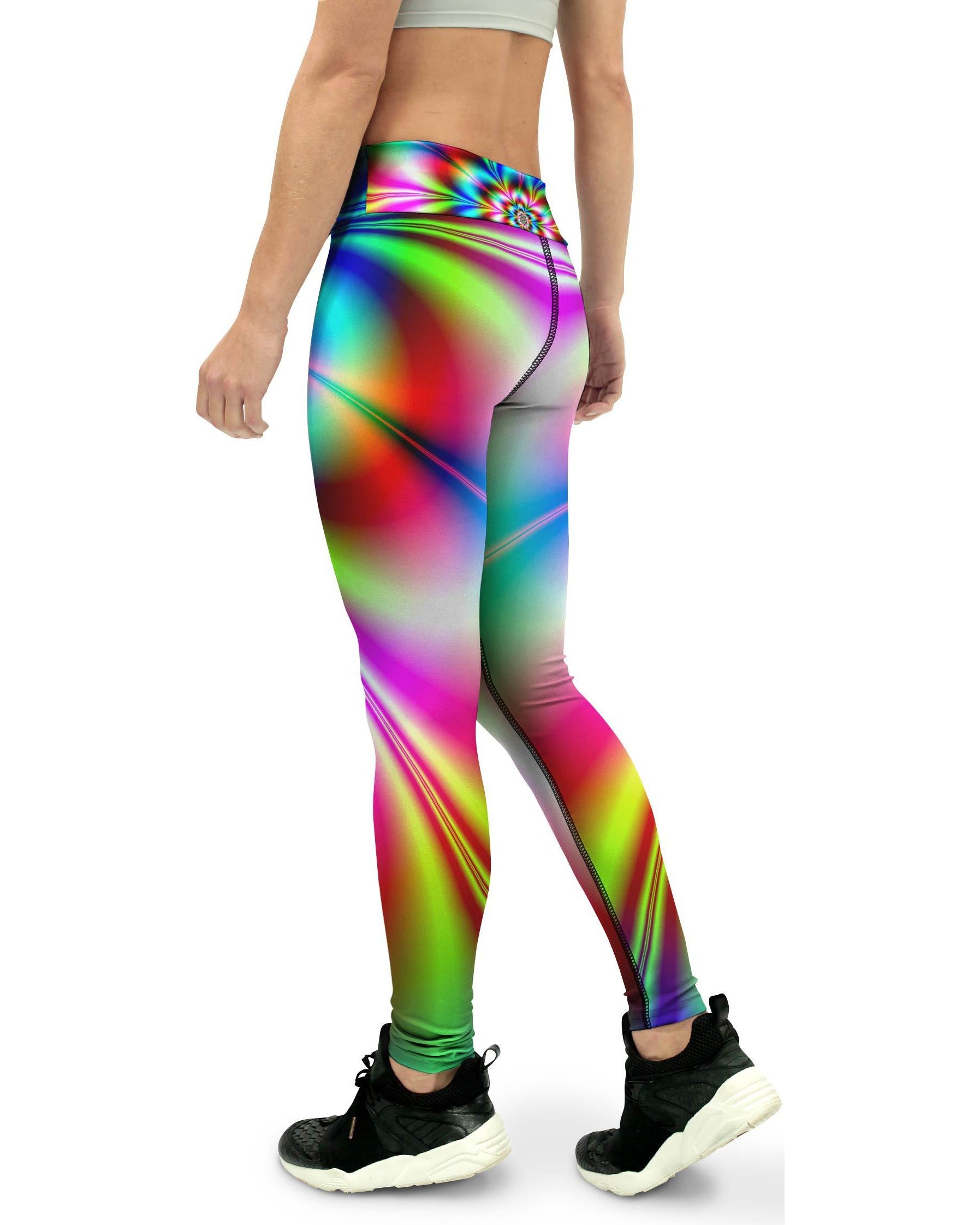 Psychedelic Neon Yoga Pants Gearbunch