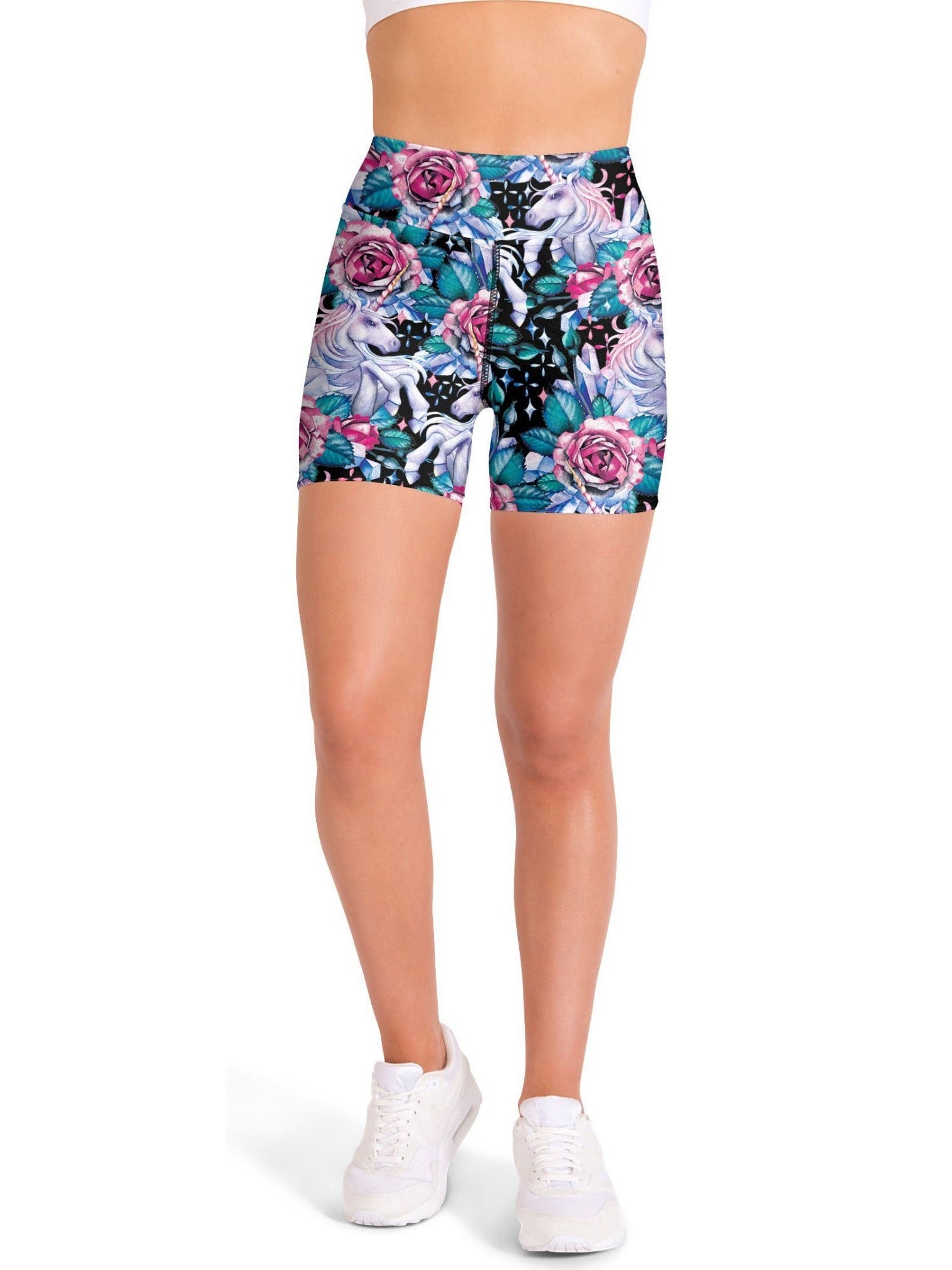 Mystic Unicorn Yoga Shorts | Gearbunch