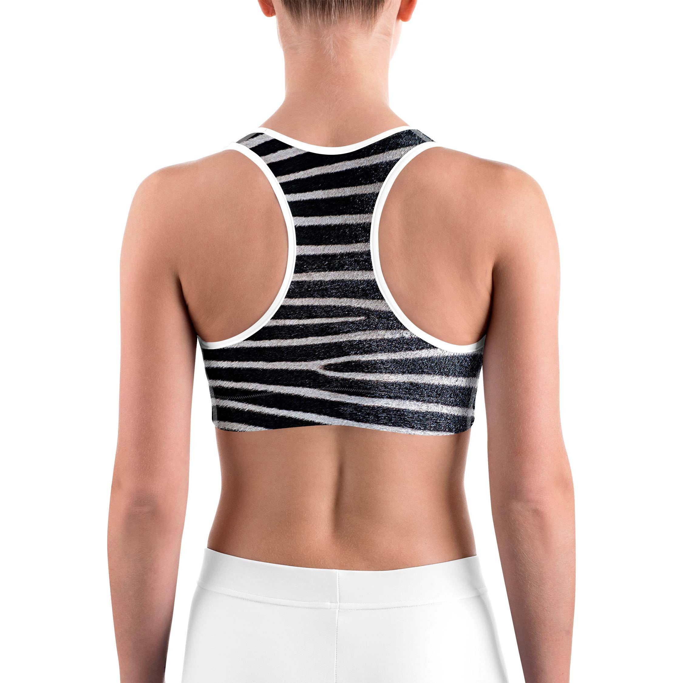 Zebra Skin Sports bra
