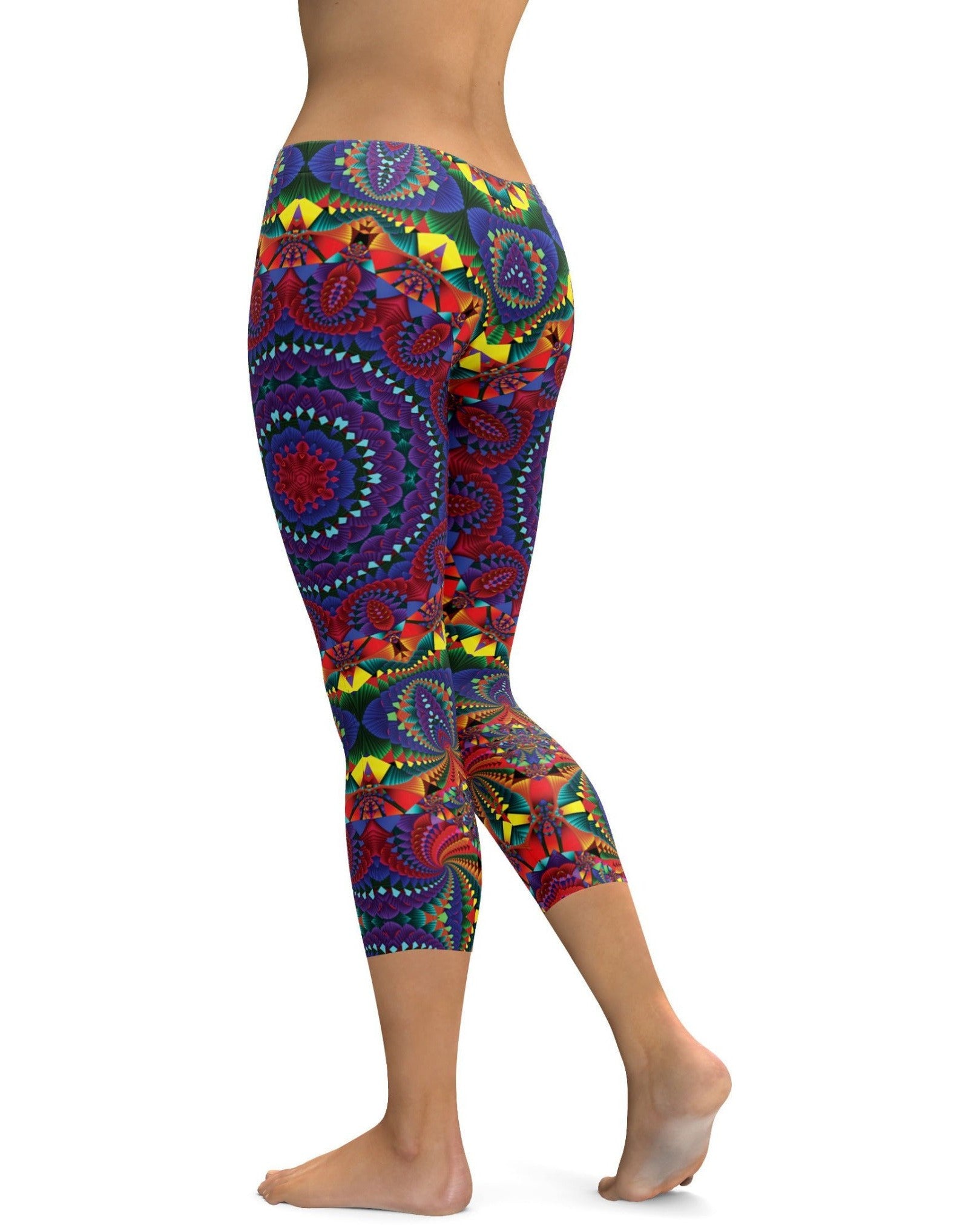 Retro Kaleidoscope Capris | GearBunch