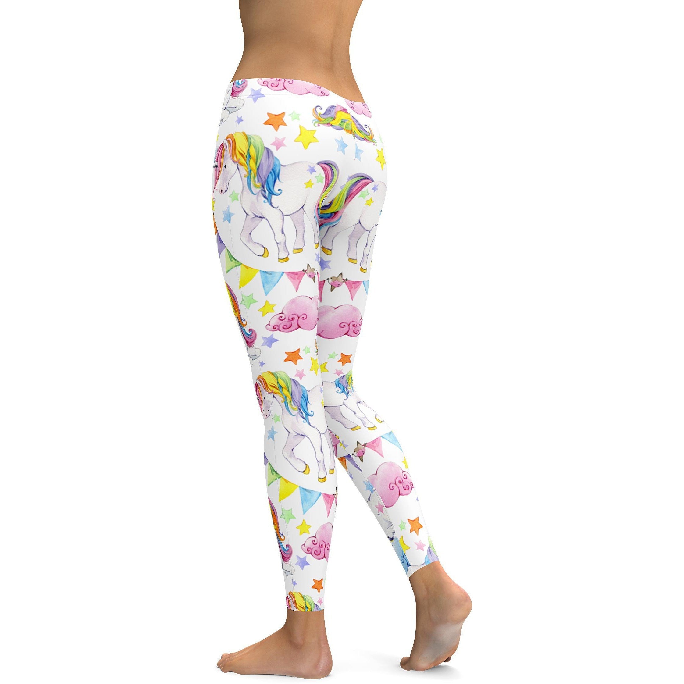 Watercolor Unicorn Leggings - GearBunch Leggings / Yoga Pants