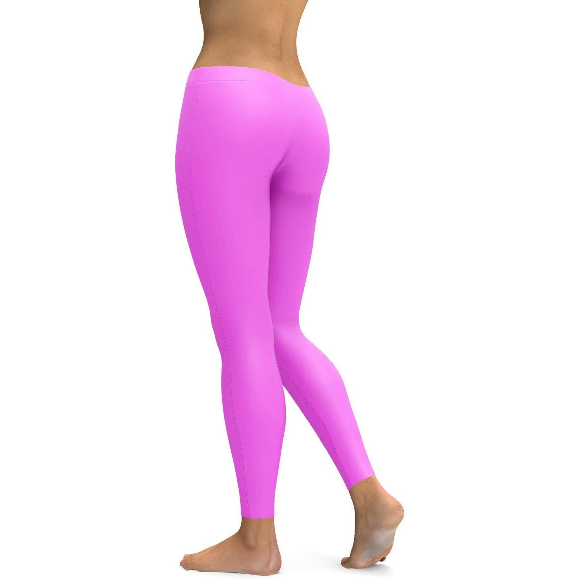 Solid Baby Pink Leggings | GearBunch